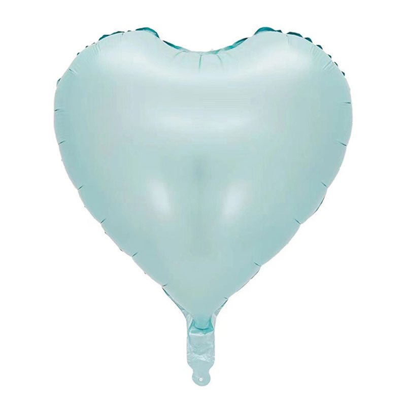 2 Pc Heart Mylar Foil Balloons 18" Baby Blue - YauSpark