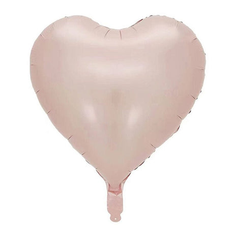 2 Pc Heart Mylar Foil Balloons 18" Baby Pink - YauSpark