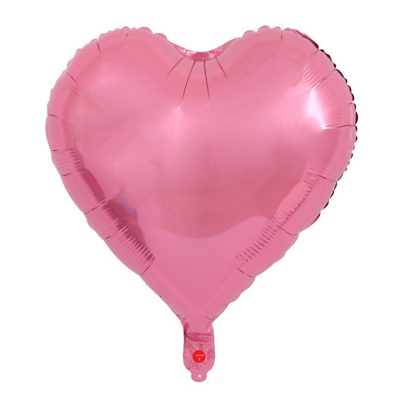 2 Pc Heart Mylar Foil Balloons 18" Pearl Pink - YauSpark