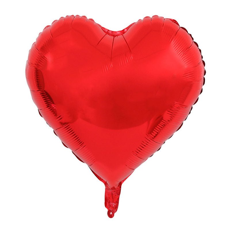 2 Pc Heart Mylar Foil Balloons 18" Red - YauSpark