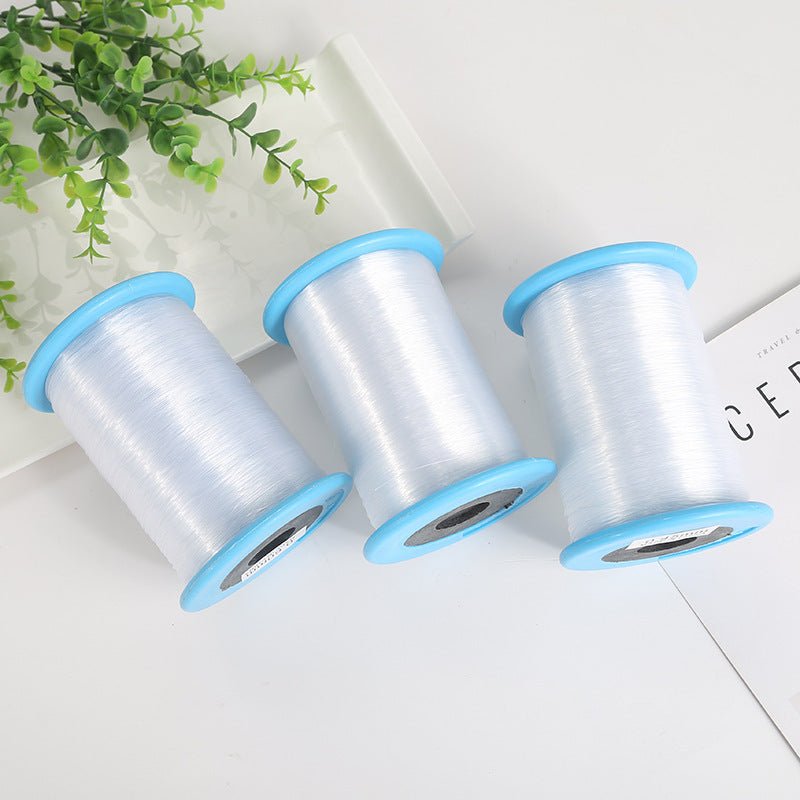 2 Rolls Fishing Line Clear Nylon Fish String Cord 0.5mm 546Yards - YauSpark