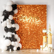 24 Panels Square Sequin Shimmer Wall Photo Backdrop Panels - 24sq.ft Orange - YauSpark