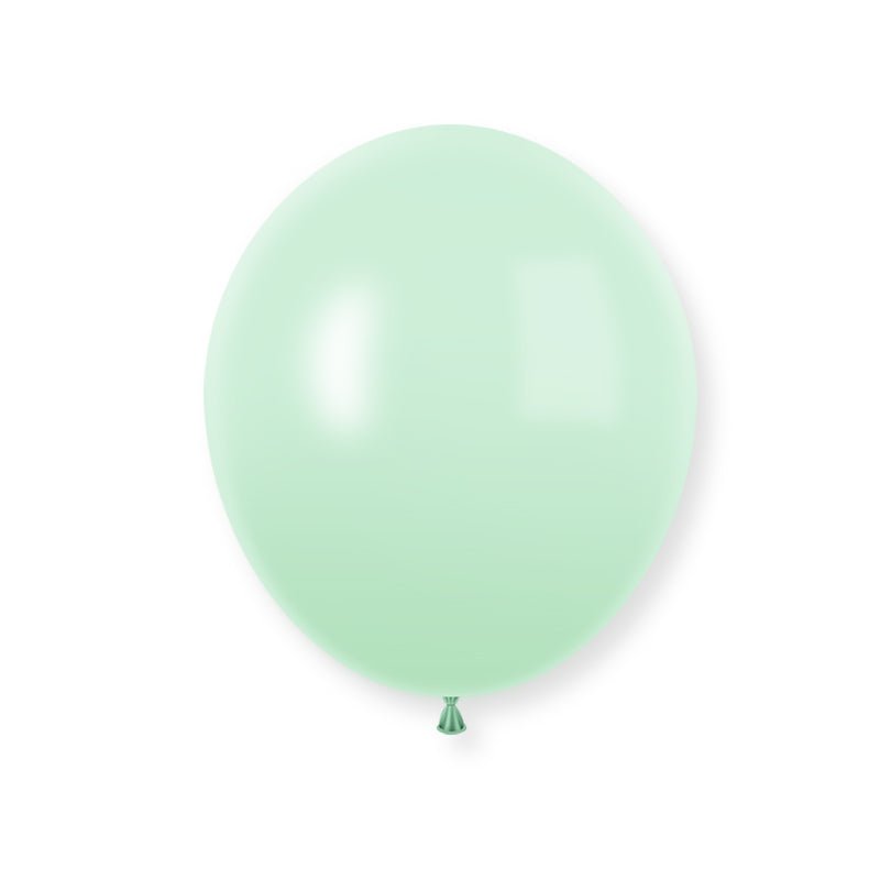 25 Pc Macaroon Green Latex Helium, Air or Water Balloons 12" - YauSpark