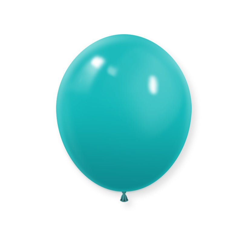 25 Pc Matte Caribbean Blue Latex Helium, Air or Water Balloons 12" - YauSpark
