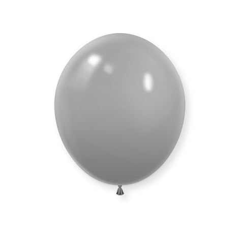 25 Pc Matte Gray Latex Helium, Air or Water Balloons 12" - YauSpark