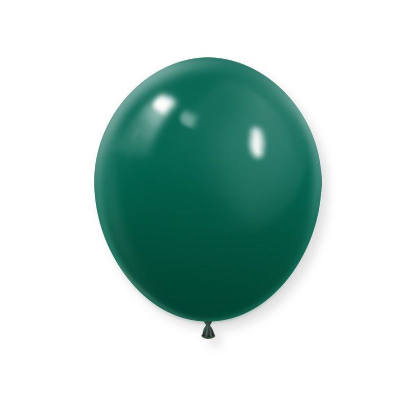 25 Pc Matte Hunter Green Latex Helium, Air or Water Balloons 12" - YauSpark