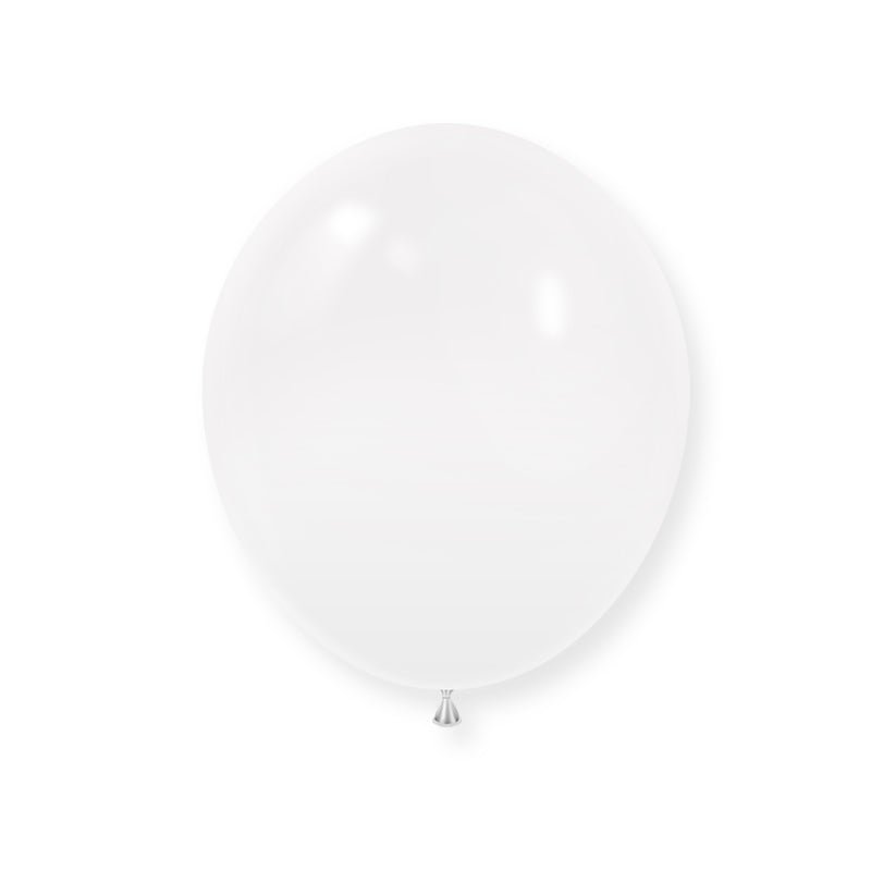 25 Pc Matte White Latex Helium, Air or Water Balloons 12" - YauSpark