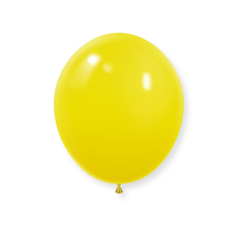 25 Pc Matte Yellow Latex Helium, Air or Water Balloons 12" - YauSpark
