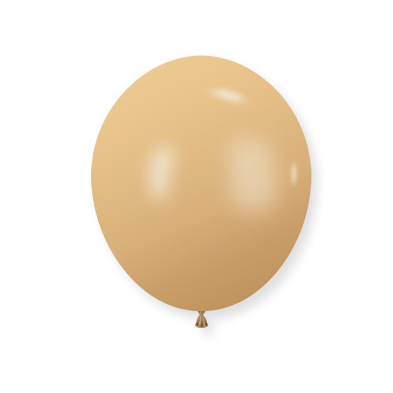 25 Pc Retro Apricot Latex Helium, Air or Water Balloons 12" - YauSpark