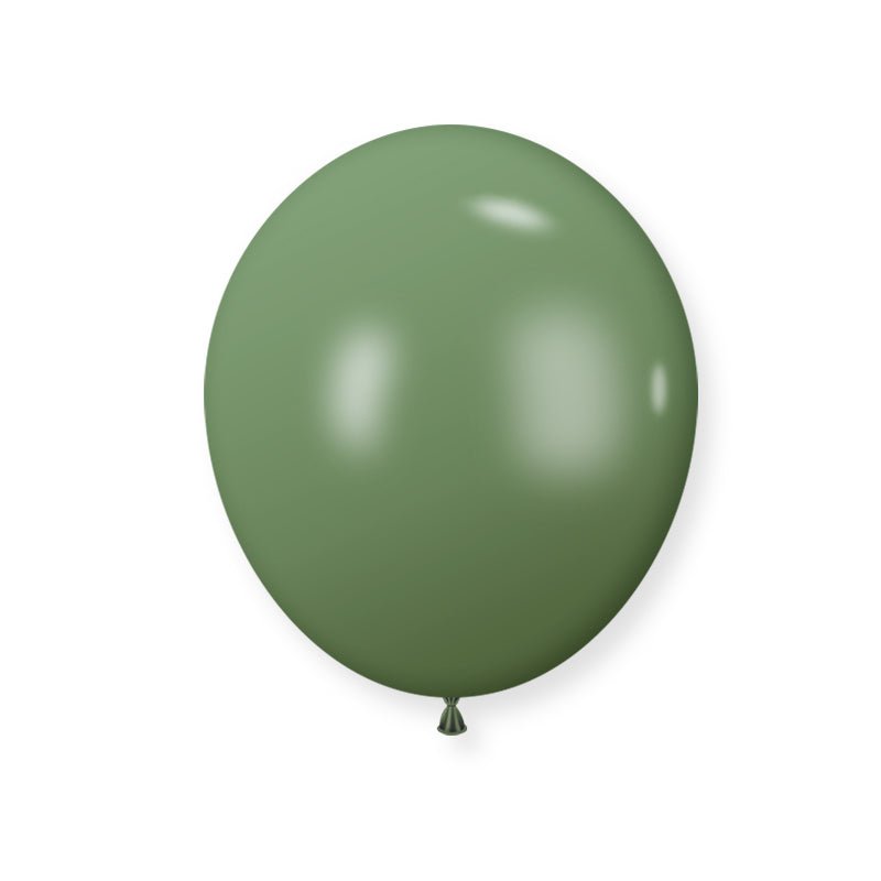 25 Pc Retro Avocado Green Latex Helium, Air or Water Balloons 12" - YauSpark