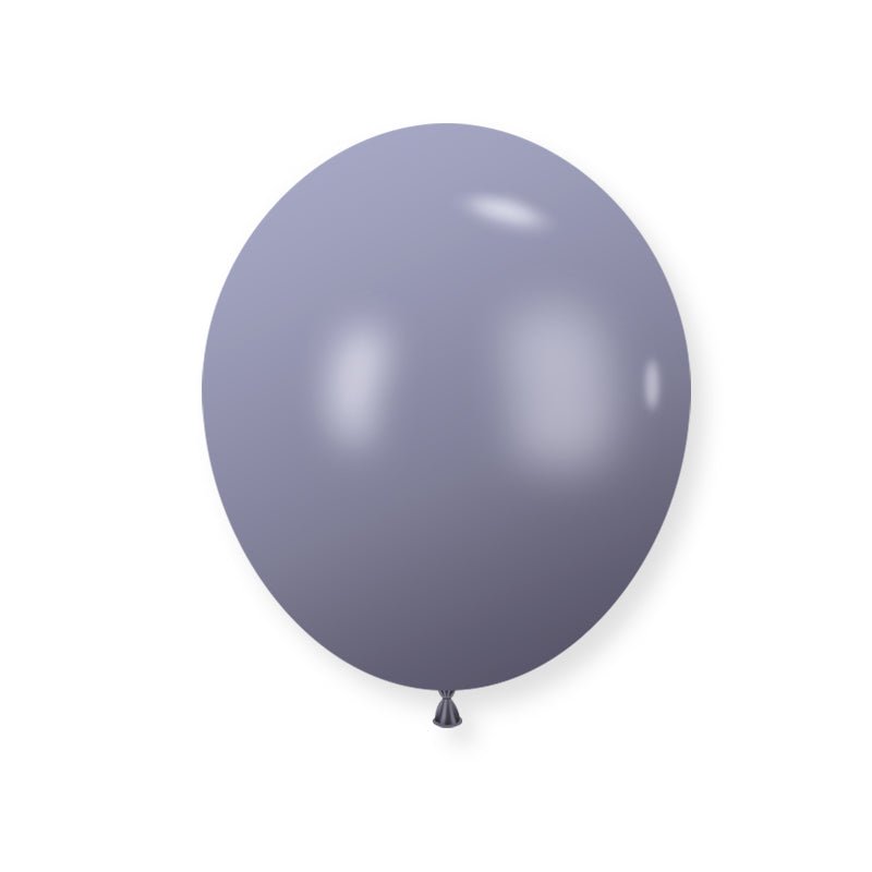 25 Pc Retro Blue Gray Latex Helium, Air or Water Balloons 12" - YauSpark