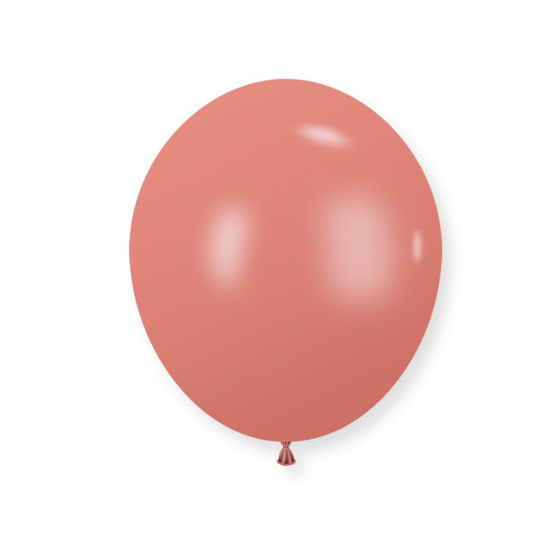 25 Pc Retro Rosewood Latex Helium, Air or Water Balloons 12" - YauSpark