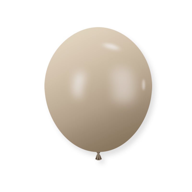 25 Pc Retro White Sand Latex Helium, Air or Water Balloons 12" - YauSpark