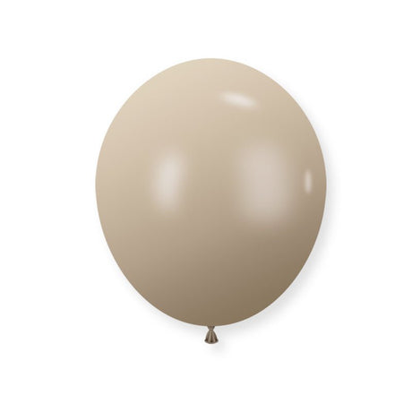 25 Pc Retro White Sand Latex Helium, Air or Water Balloons 12" - YauSpark