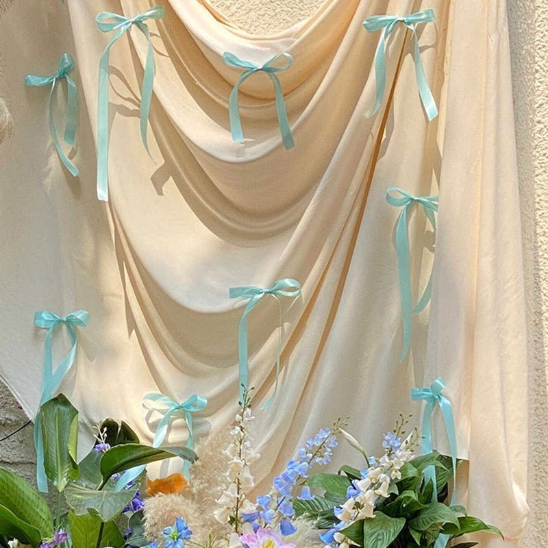 30 Pcs Satin Ribbon Large Bow Purple - YauSpark