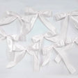 30 Pcs Satin Ribbon Large Bow White - YauSpark
