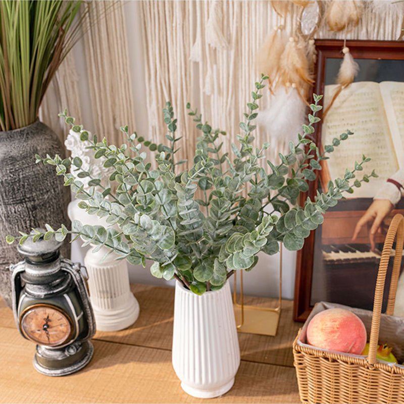 30 Stems Frosted Green Artificial Eucalyptus Sprays 17" - YauSpark