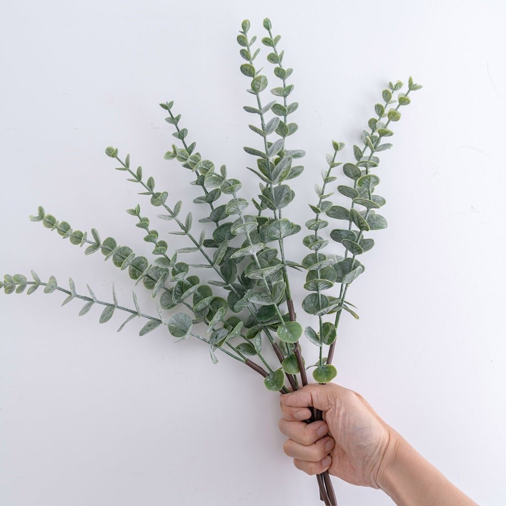 30 Stems Frosted Green Artificial Eucalyptus Sprays 17" - YauSpark