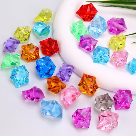 320 Pcs Acrylic Ice Bead Vase Fillers Colorful - YauSpark