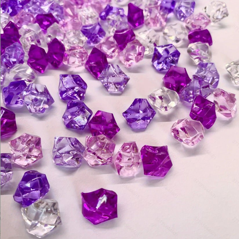 320 Pcs Acrylic Ice Bead Vase Fillers Dark Purple - YauSpark