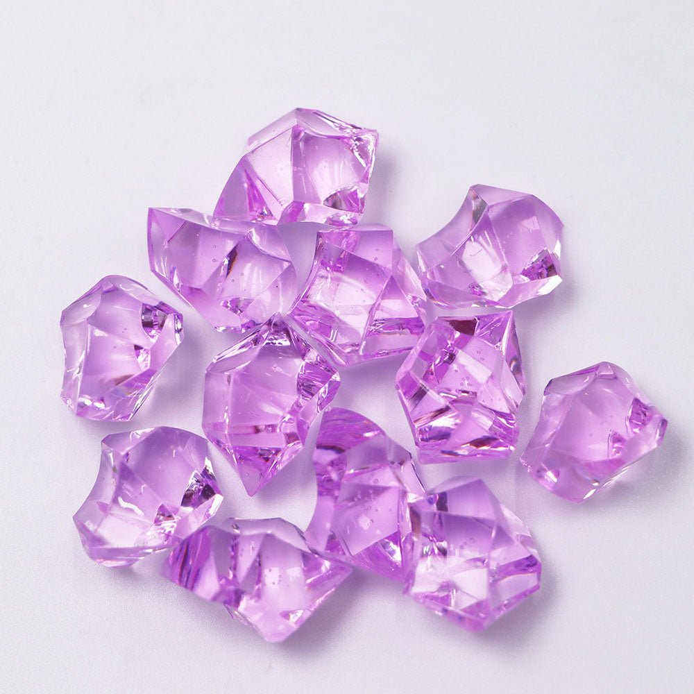 320 Pcs Acrylic Ice Bead Vase Fillers Light Rose Red - YauSpark