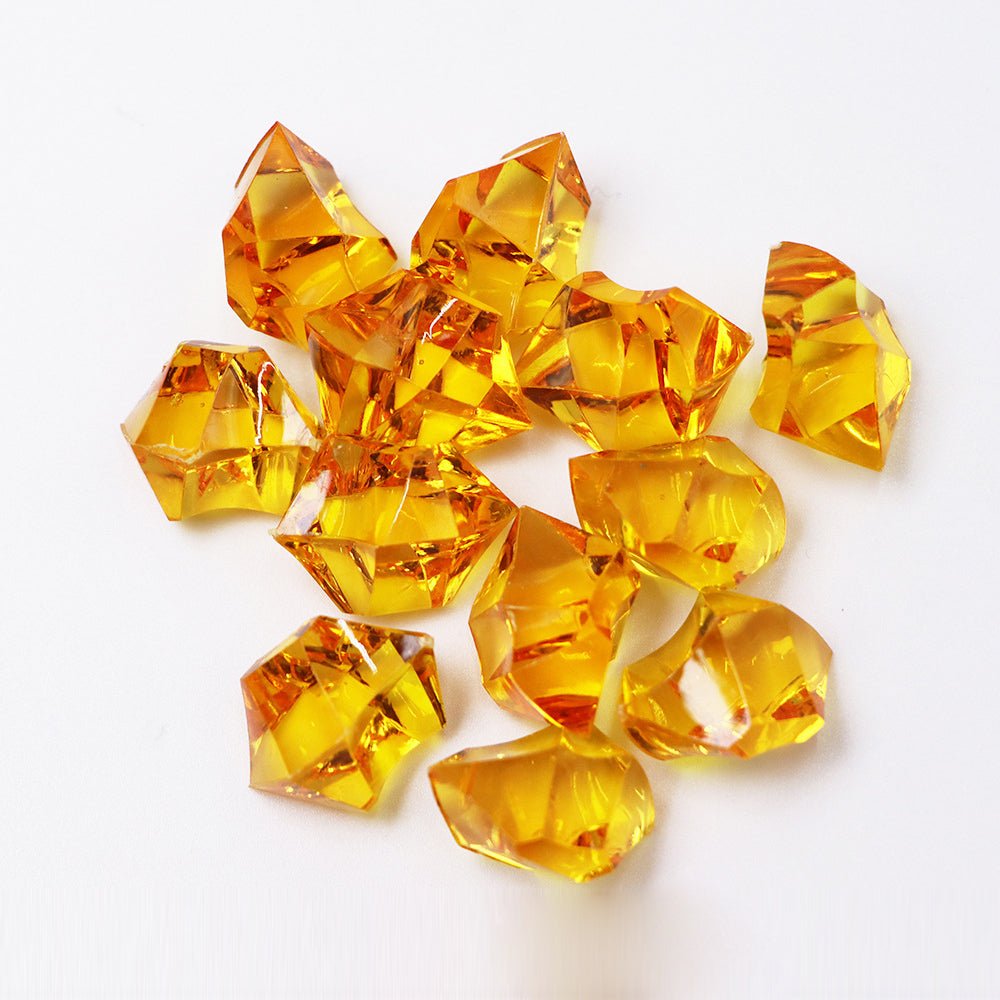320 Pcs Acrylic Ice Bead Vase Fillers Orange - YauSpark