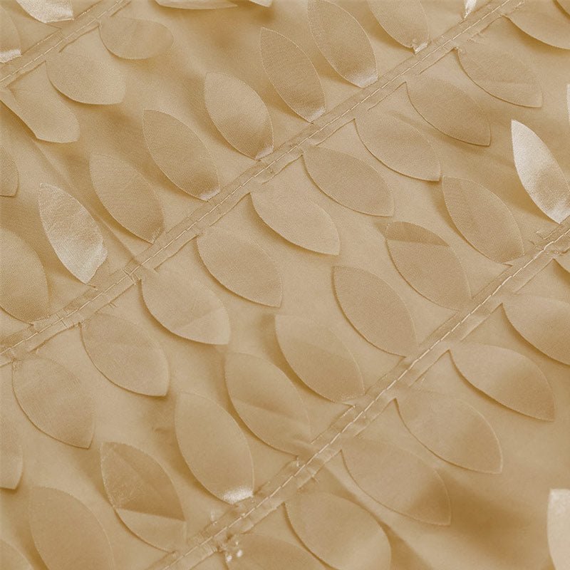 3D Leaves Polyester Rectangular Tablecloth 90"x156" - YauSpark