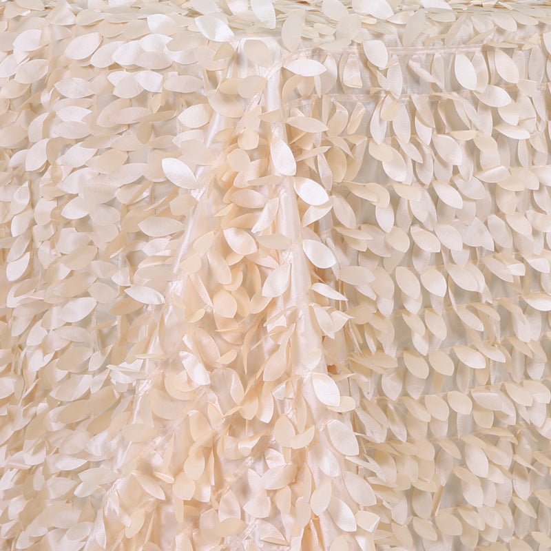 3D Leaves Polyester Rectangular Tablecloth 90"x156" - YauSpark