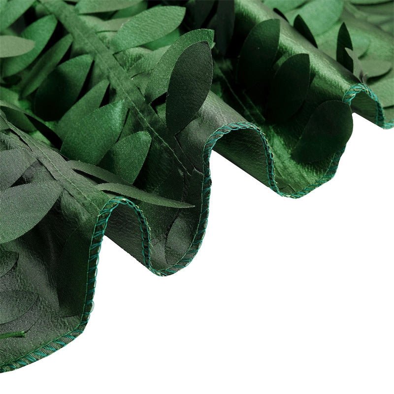 3D Leaves Polyester Rectangular Tablecloth 90"x156" - YauSpark