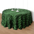 3D Leaves Polyester Round Tablecloth 120" - YauSpark