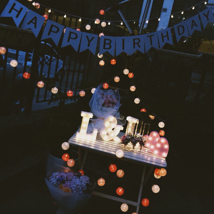 3D Marquee Gold with Warm White 6" - YauSpark