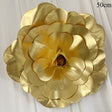4 Packs Of Simulated Golden Rose Flower Wall Decoration 20" - YauSpark