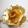 4 Packs Of Simulated Golden Rose Flower Wall Decoration 24" - YauSpark