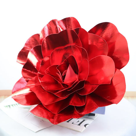 4 Packs Of Simulated Red Rose Wall Decoration 24" - YauSpark