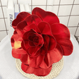 4 Packs Of Simulated Red Rose Wall Decoration 24" - YauSpark