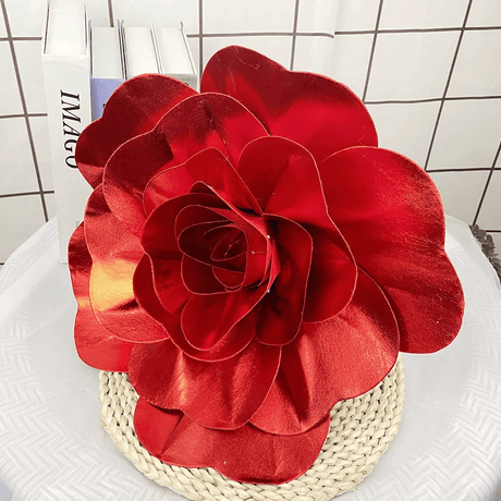 4 Packs Of Simulated Red Rose Wall Decoration 24" - YauSpark