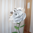 4 Packs Of Simulated Sliver Rose Flower Wall Decoration 24" - YauSpark
