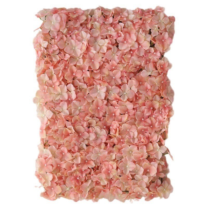 4 Pc Hydrangea Flower Wall Mat Backdrop 11 Sq ft Blush - YauSpark