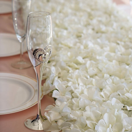 4 Pc Hydrangea Flower Wall Mat Backdrop 11 Sq ft Milky White - YauSpark