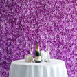 4 Pc Hydrangea Flower Wall Mat Backdrop 11 Sq ft Purple - YauSpark