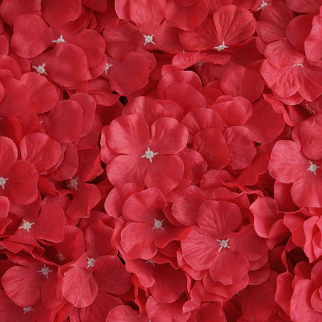 4 Pc Hydrangea Flower Wall Mat Backdrop 11 Sq ft Red - YauSpark