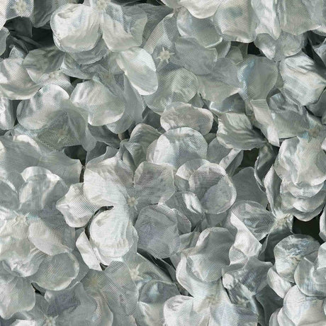 4 Pc Hydrangea Flower Wall Mat Backdrop 11 Sq ft Silver - YauSpark