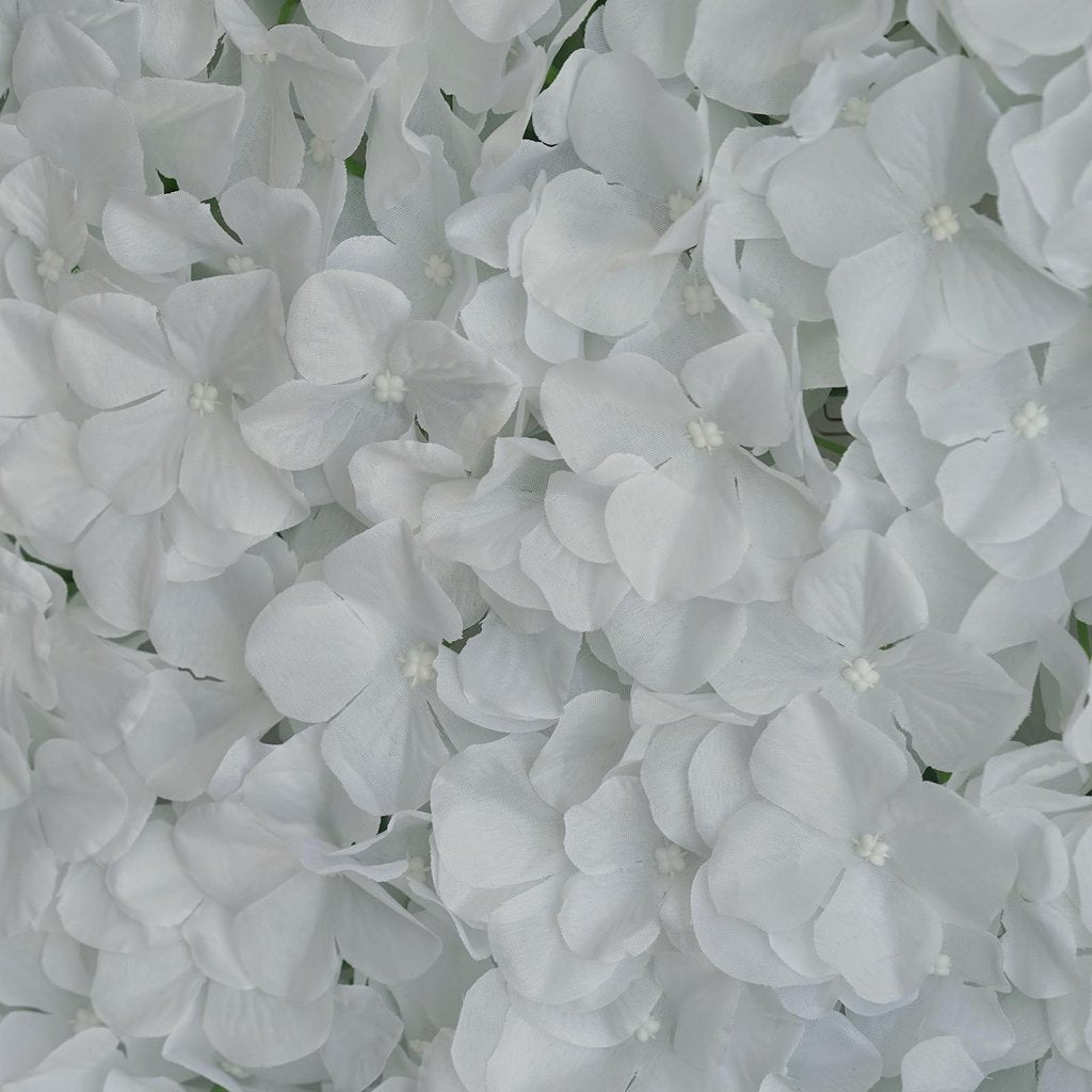 4 Pc Hydrangea Flower Wall Mat Backdrop 11 Sq ft White - YauSpark