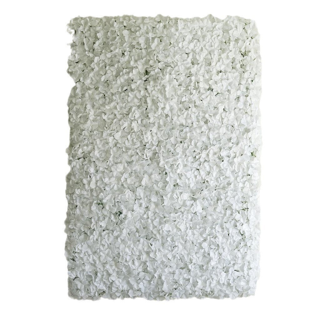 4 Pc Hydrangea Flower Wall Mat Backdrop 11 Sq ft White - YauSpark