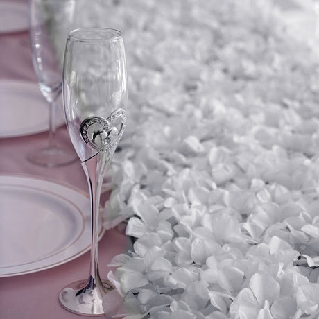 4 Pc Hydrangea Flower Wall Mat Backdrop 11 Sq ft White - YauSpark