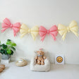 4 Pcs Giant Party Bow Balloons 30"x25" Pink Milky White - YauSpark