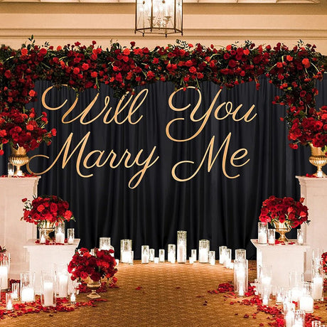 4 - Way Stretch Spandex Backdrop Drape Curtain Black - YauSpark