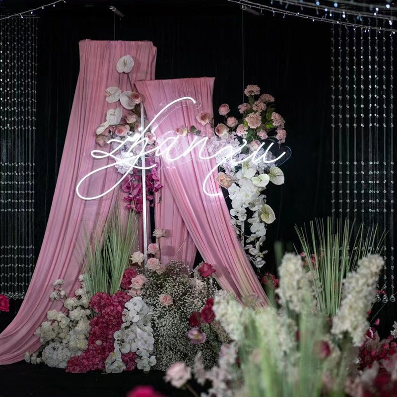 4 - Way Stretch Spandex Backdrop Drape Curtain Pink - YauSpark