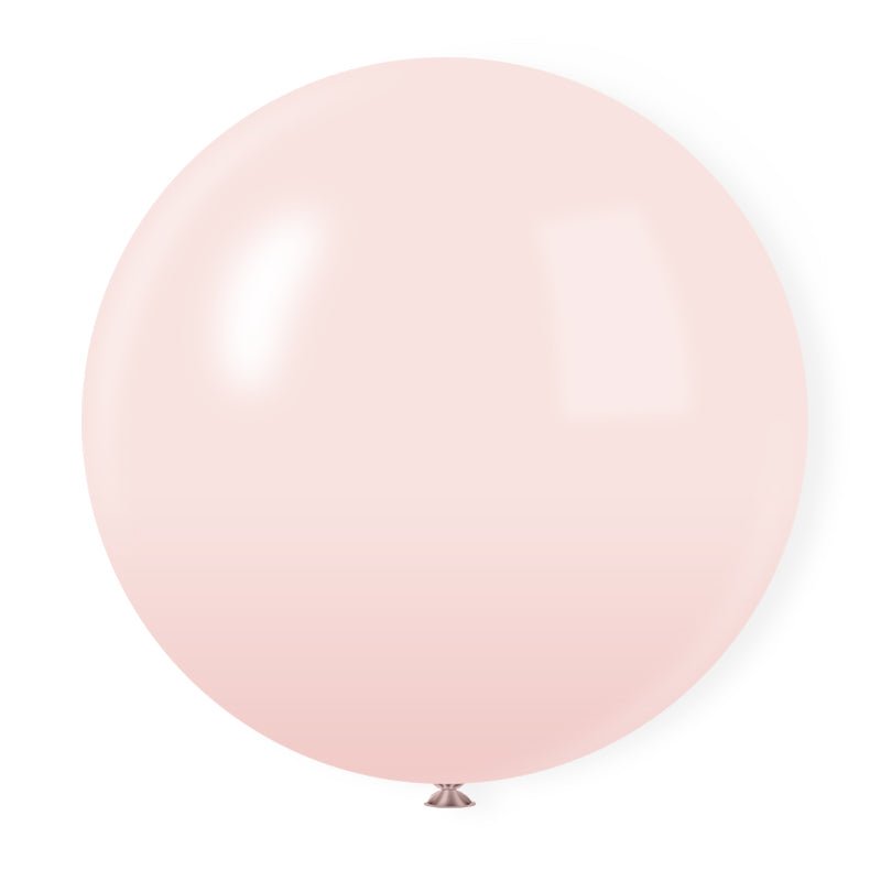 5 Pc Macaroon Pink Latex Helium, Air or Water Balloons 36" - YauSpark