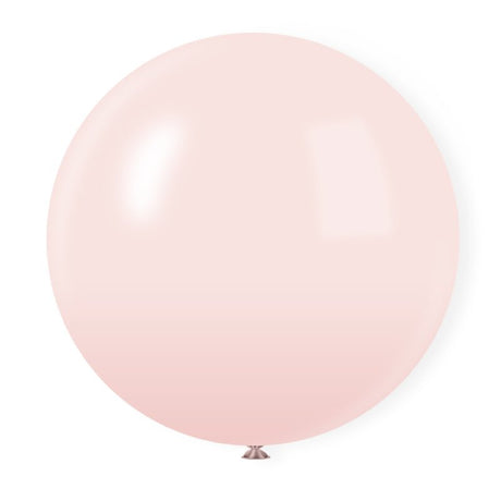 5 Pc Macaroon Pink Latex Helium, Air or Water Balloons 36" - YauSpark